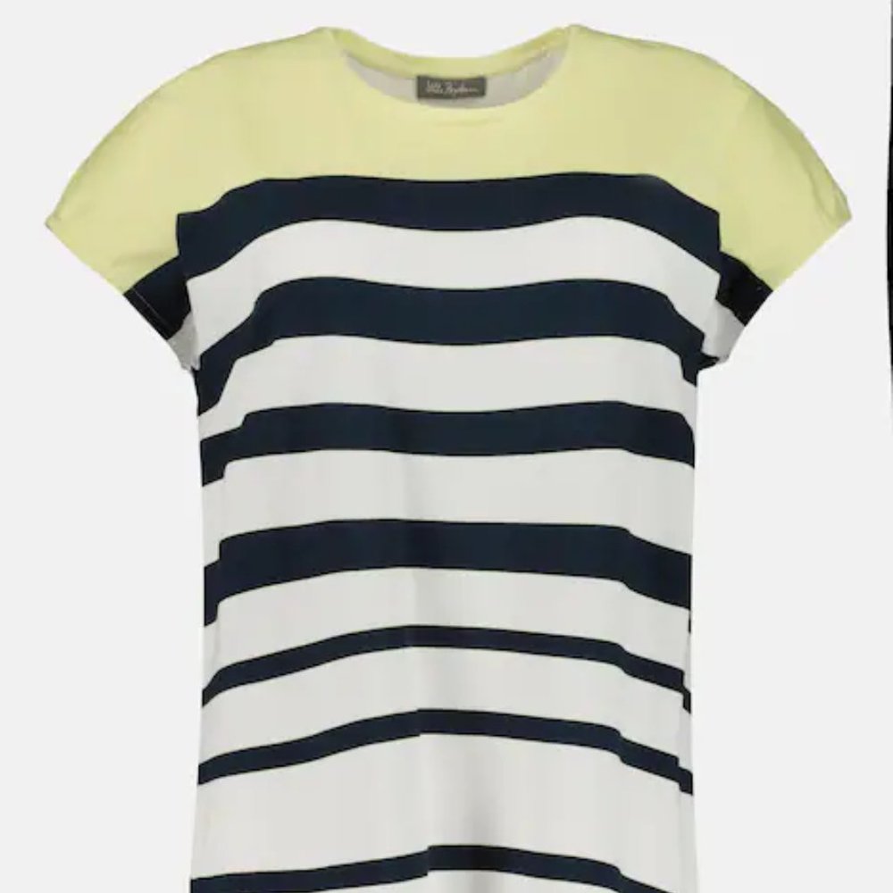 Colorblock Round Neck Stretch Knit Top